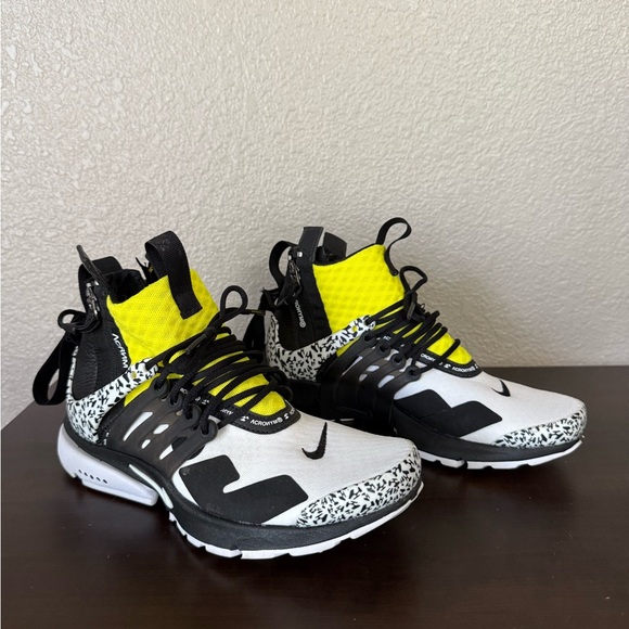 Nike Acronym x Air Presto Mid Dynamic Yellow Sneakers size 5 Men AH7832-100